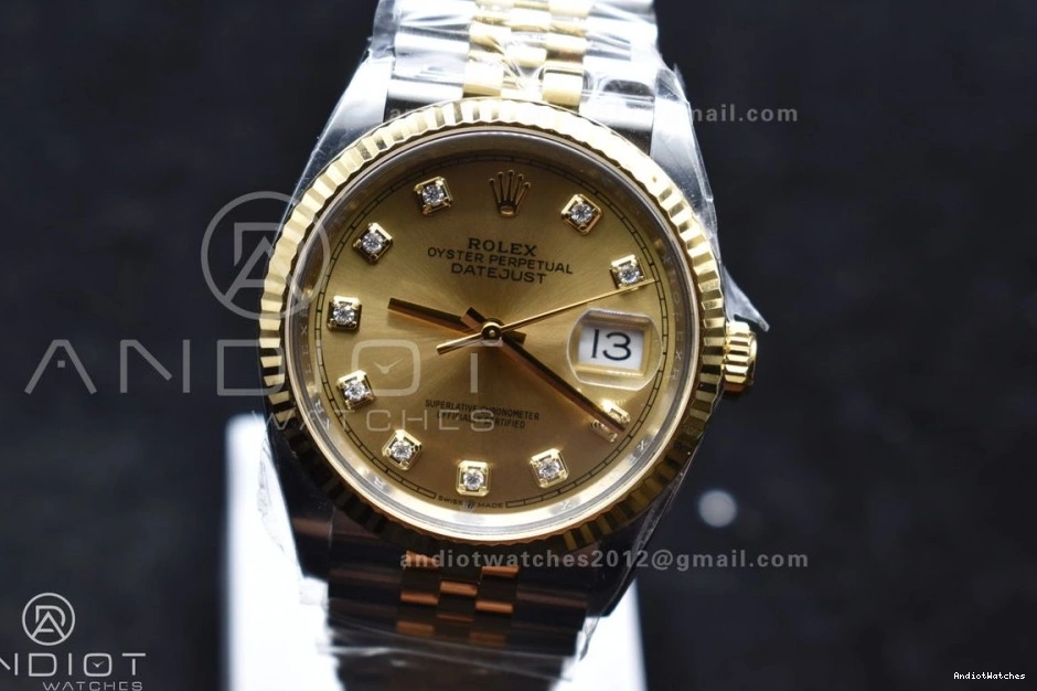 Diamonds VR 558 Dial Bracelet SS Best 1:1 YG on Edition 904L Clean Jubilee 126233 Steel YG DateJust 36 Versatile 1227